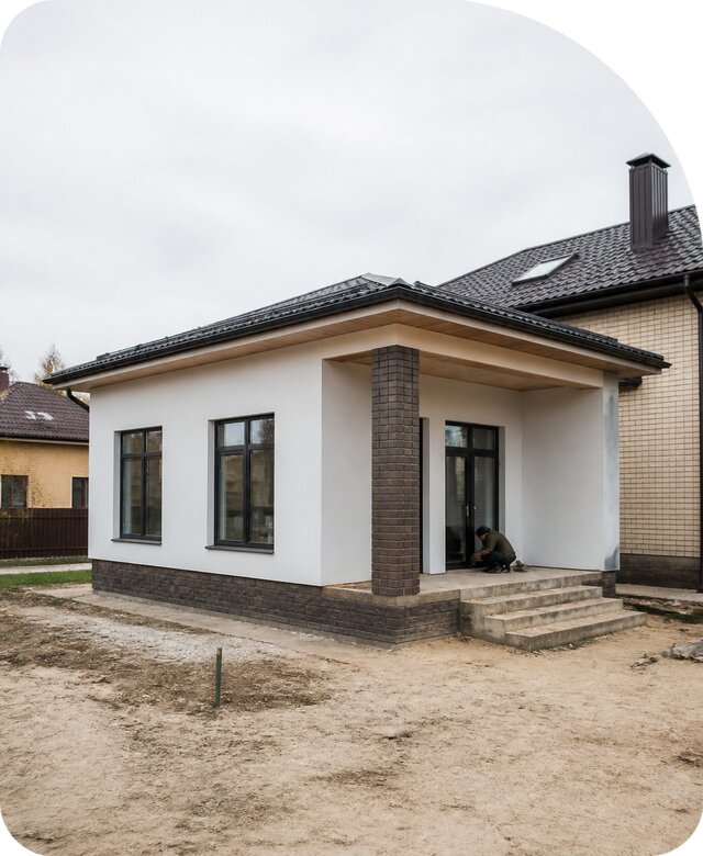 Строительство одноэтажной пристройки в Евпатории от 473985 р. | РадиДОМА-Евп