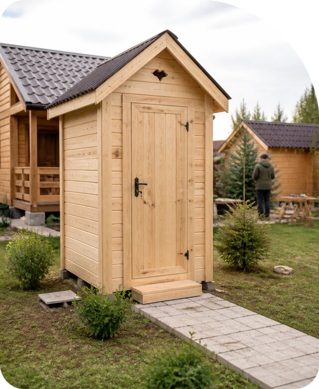 Построить туалет для дачи в Евпатории по цене от 36866 р. | РадиДОМА-Евп